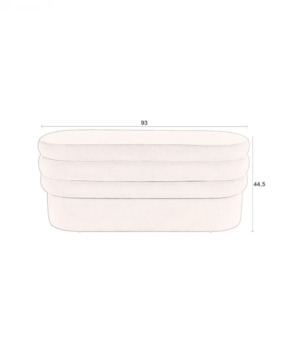 Aditi Velvet Brown Bench - Image 7