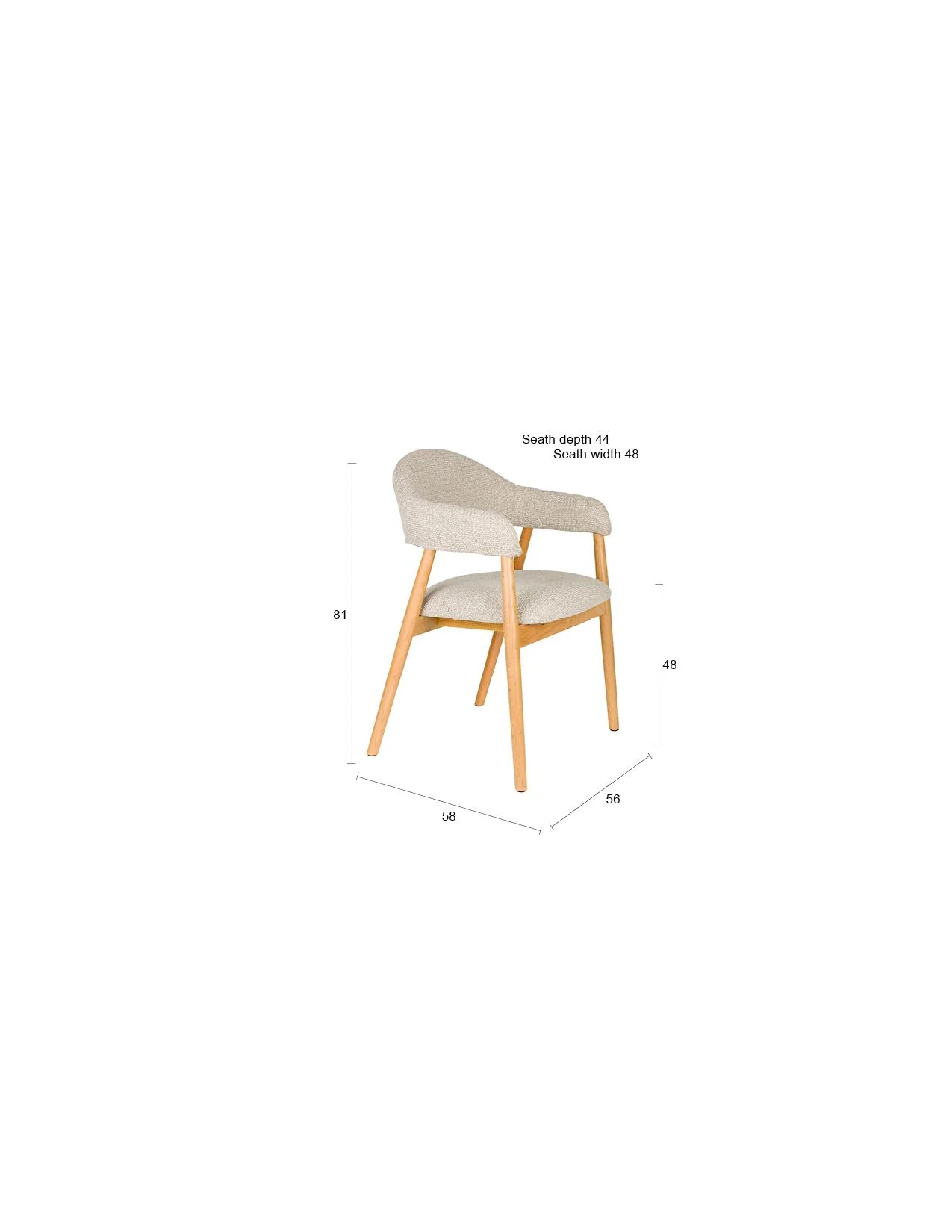 Armchair Indy Light Brown - Image 12