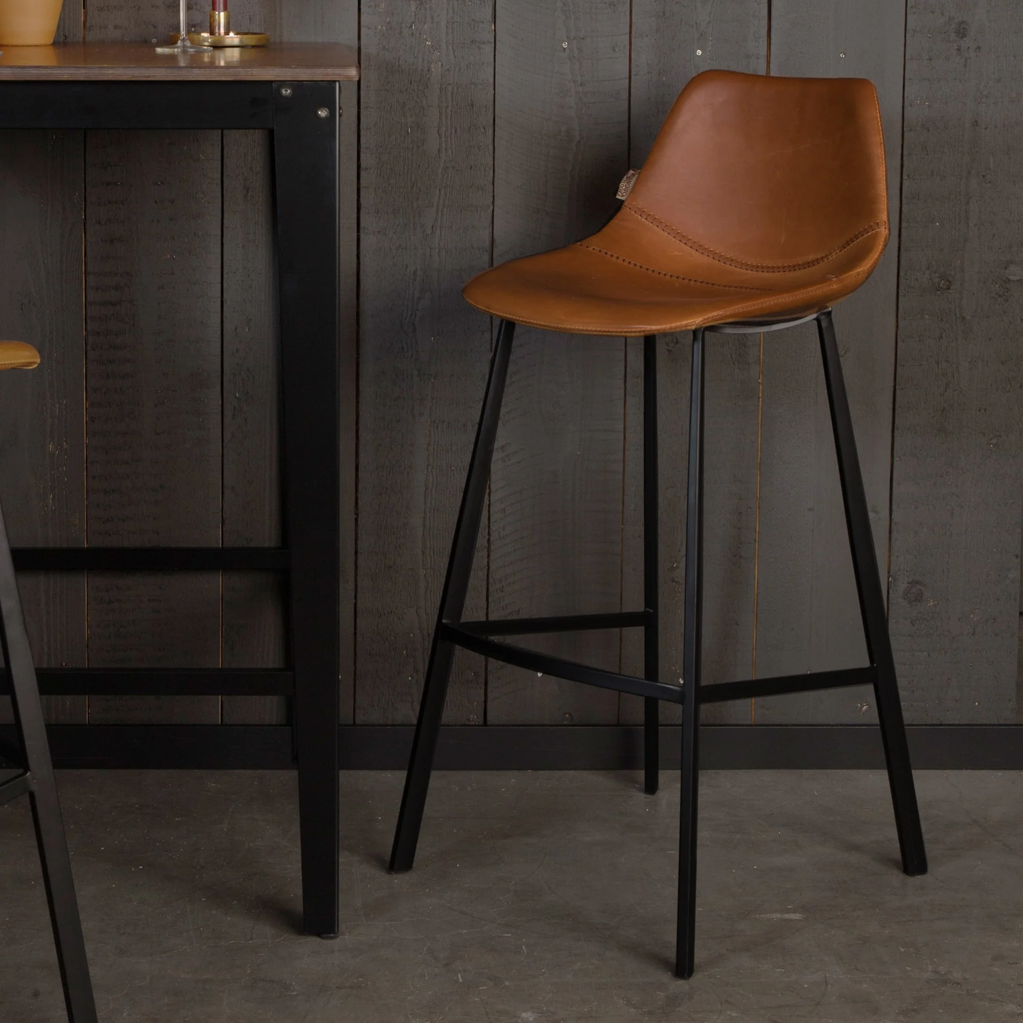 Brown Franky Barstool - Image 3
