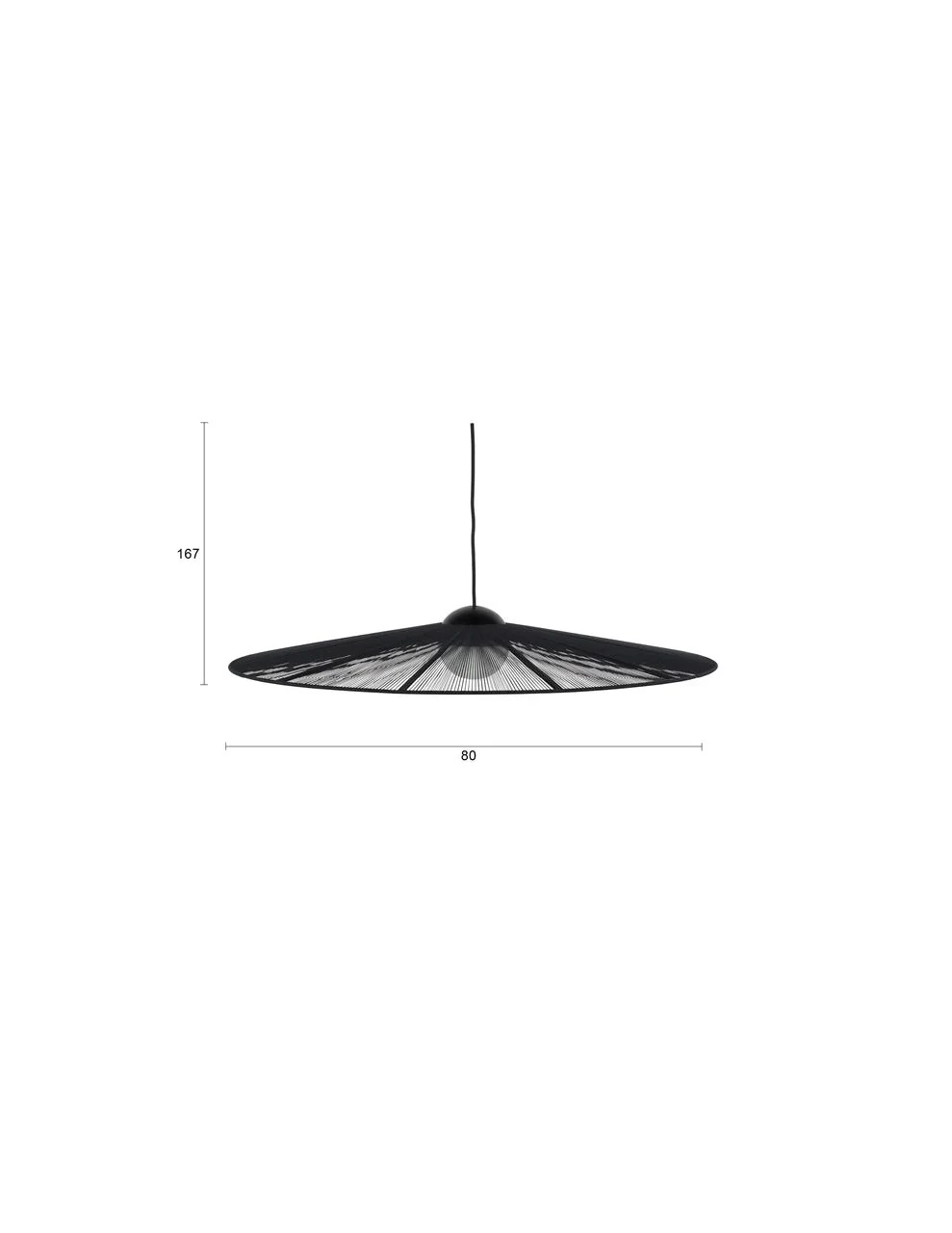 Belle Pendant Lamp L Black - Image 7