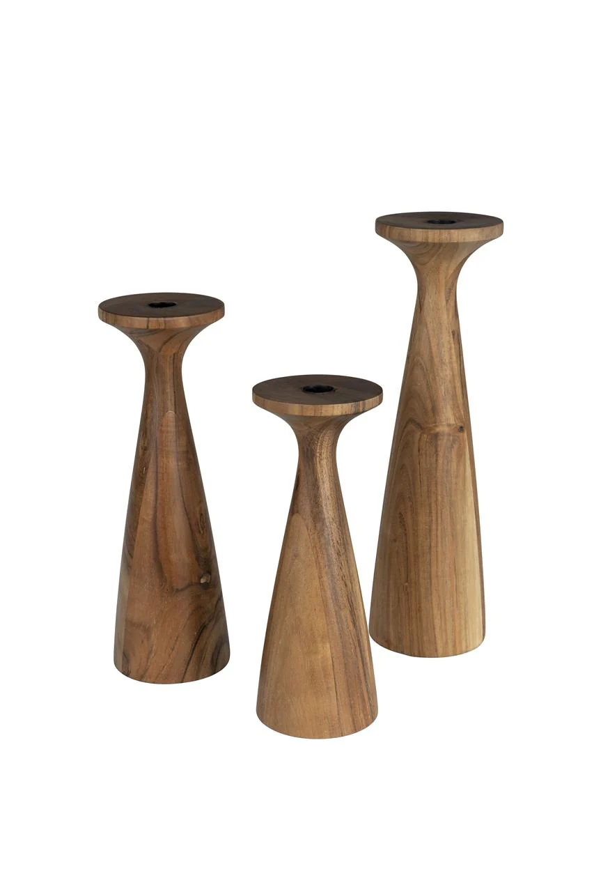 Candle Holder Flames L Brown - Image 5
