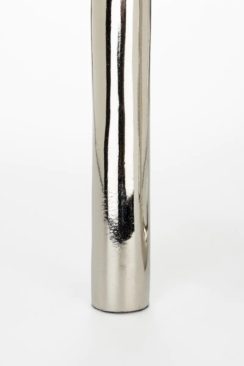Candle Holder Tubo L Shiny Silver - Image 5