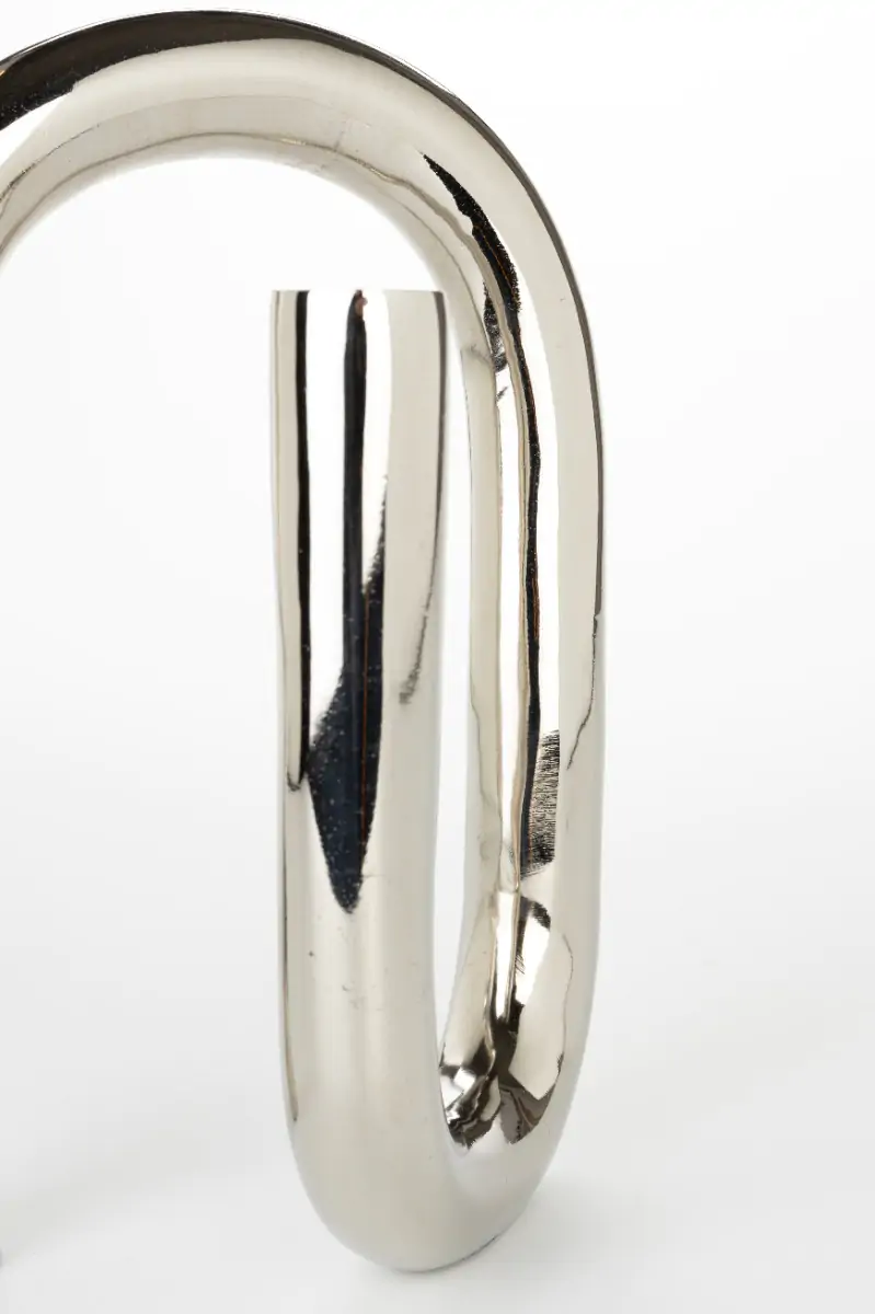 Candle Holder Tubo L Shiny Silver - Image 6