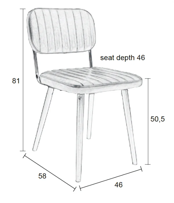Worn Black Jake Chair - Image 6