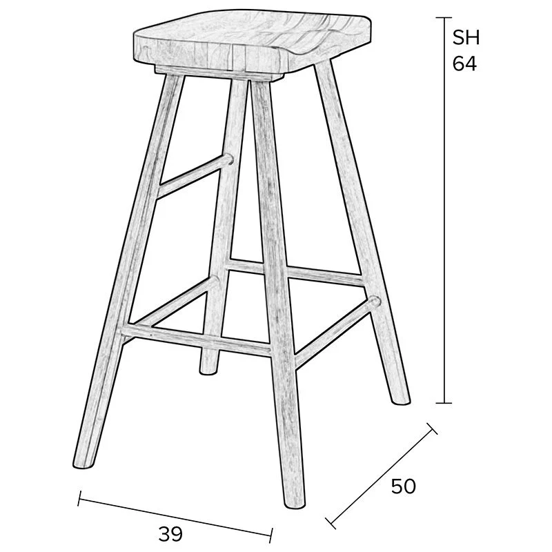 Tall Vander Stool - Black - Image 7