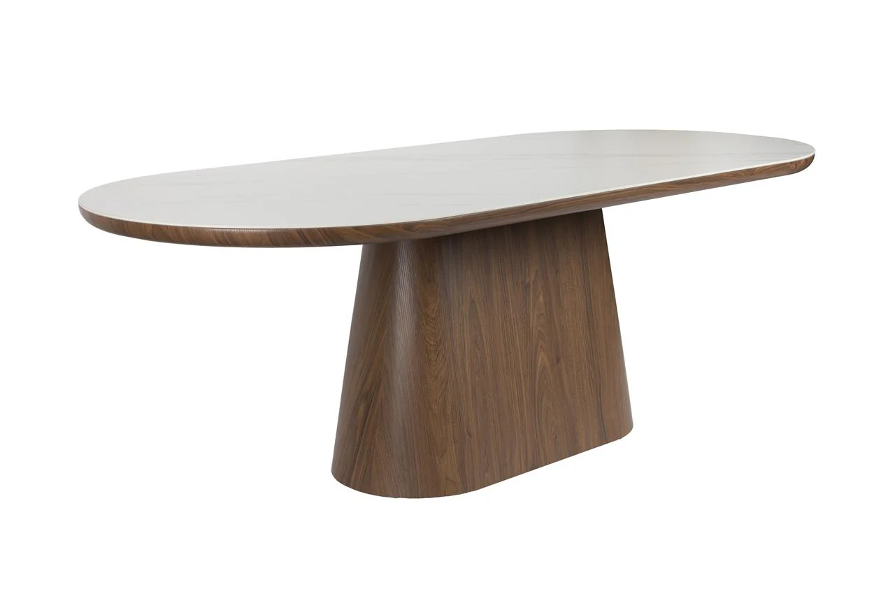 Dining Table Almira Oval 180 Walnut - Image 2