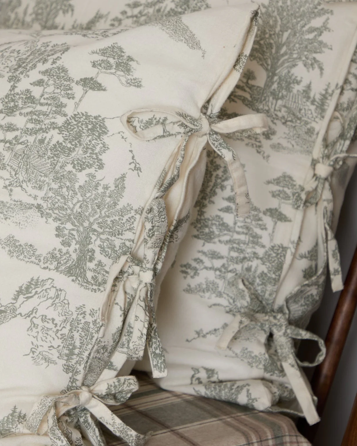 Foxford Eve Toile Standard Pillowcase Set - Image 2