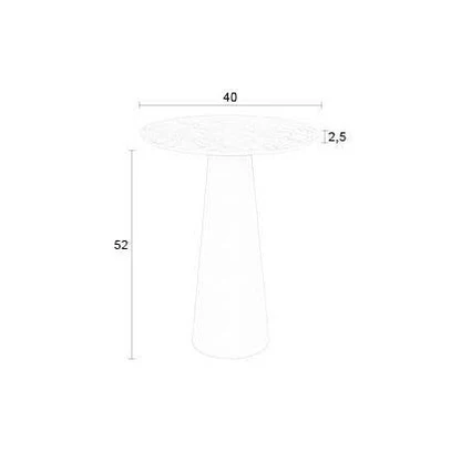 Foxford Ceramic Side table - Short - Image 6