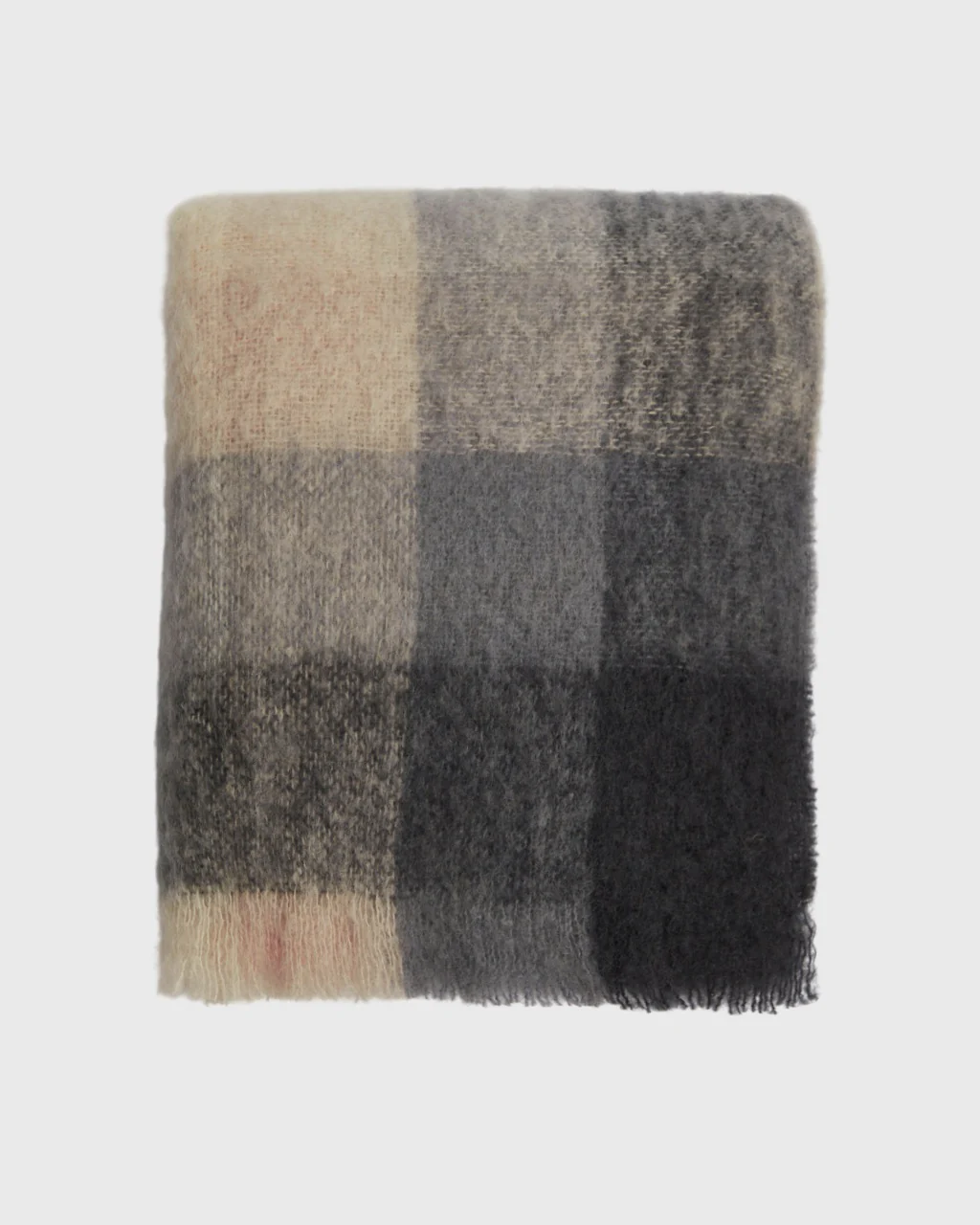 Foxford Classic Check Mohair Throw - Image 3