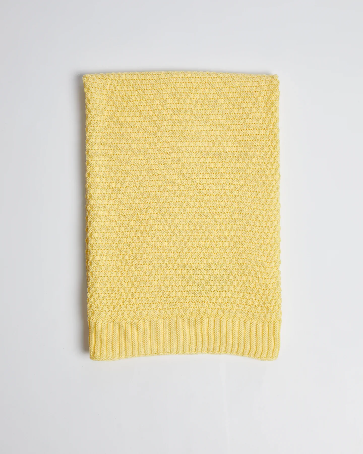 Foxford Cotton Baby Blanket- Yellow - Image 3