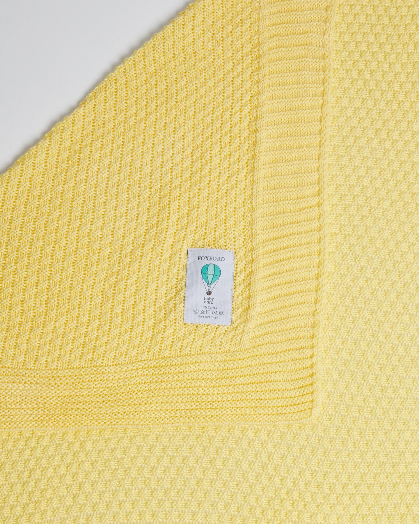 Foxford Cotton Baby Blanket- Yellow - Image 4