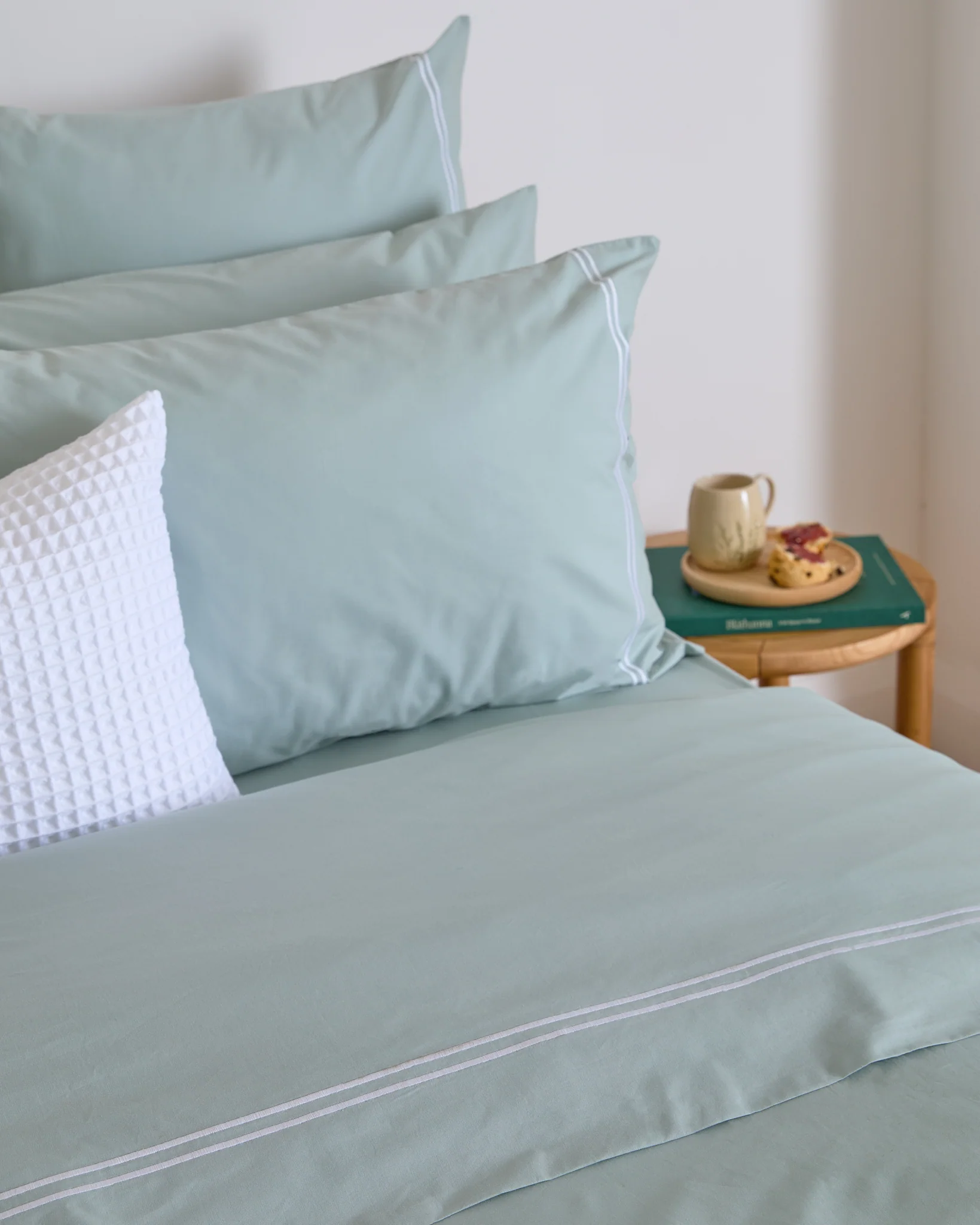 Foxford Evelyn Sage Rolenio Flat Sheet