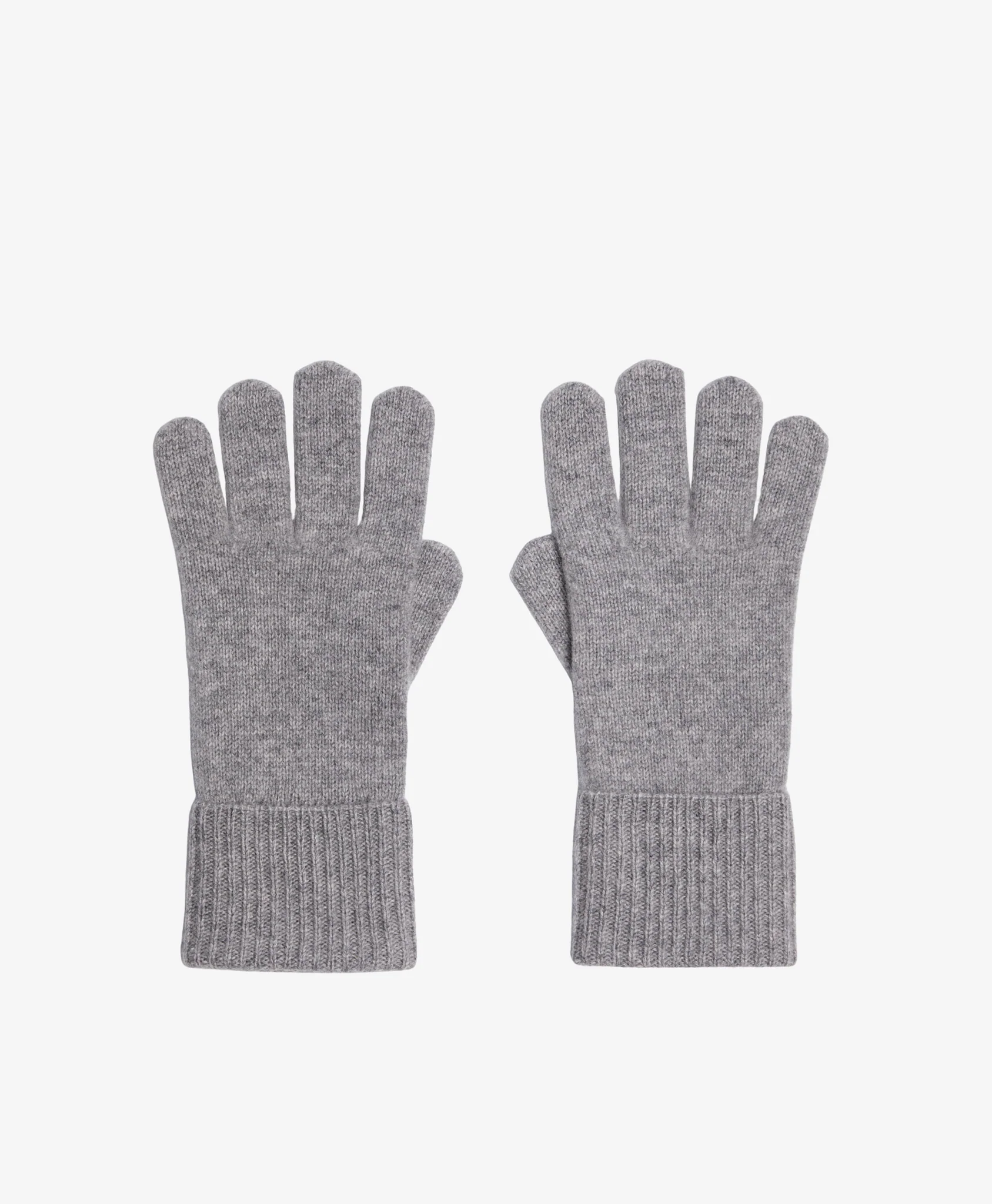 Foxford Grey Cashmere Gloves - Image 2
