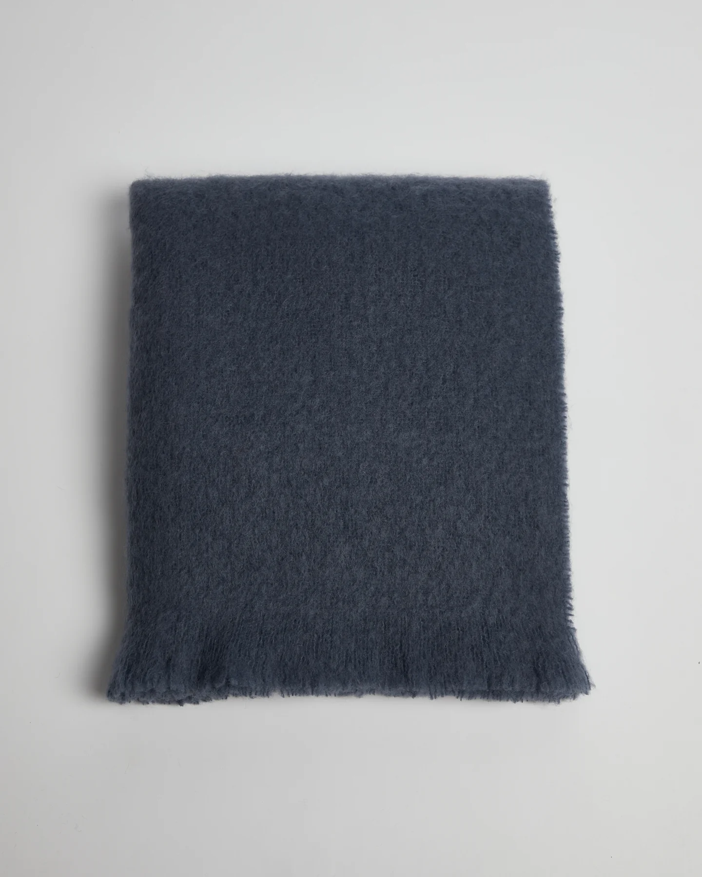 Foxford Hague Blue Mohair Throw - Image 3