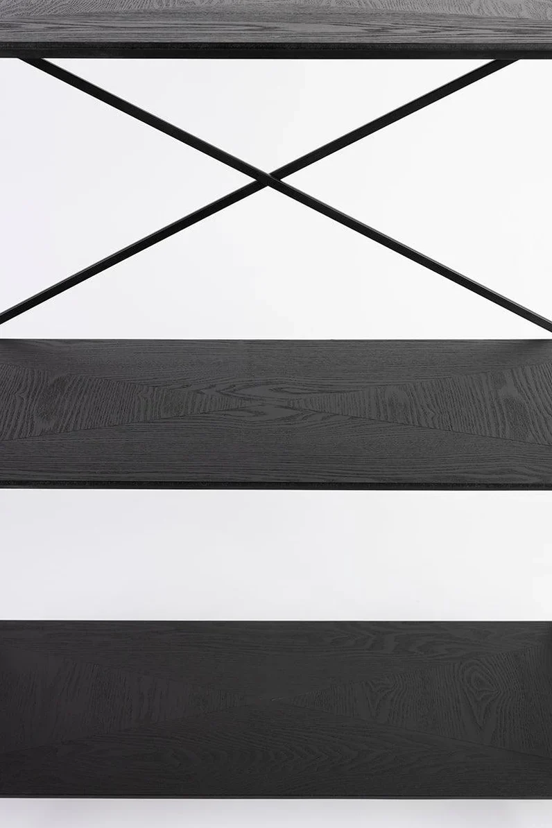 Foxford Jude Shelf Cabinet - Black - Image 4