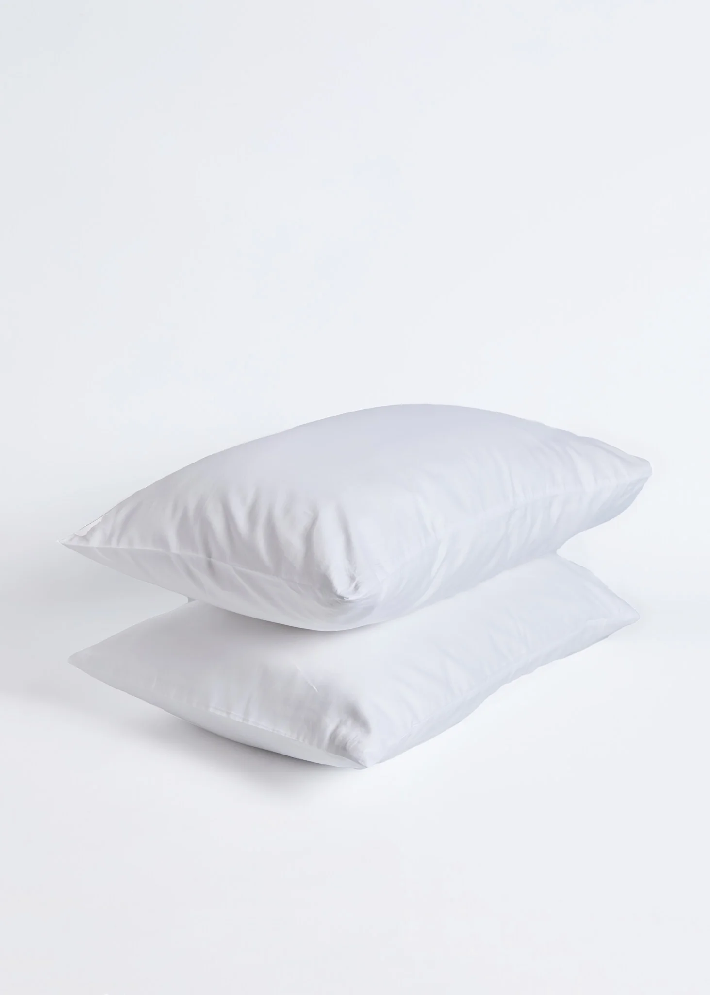 Foxford King Size Pillowcase Pair- White Sateen - Image 2