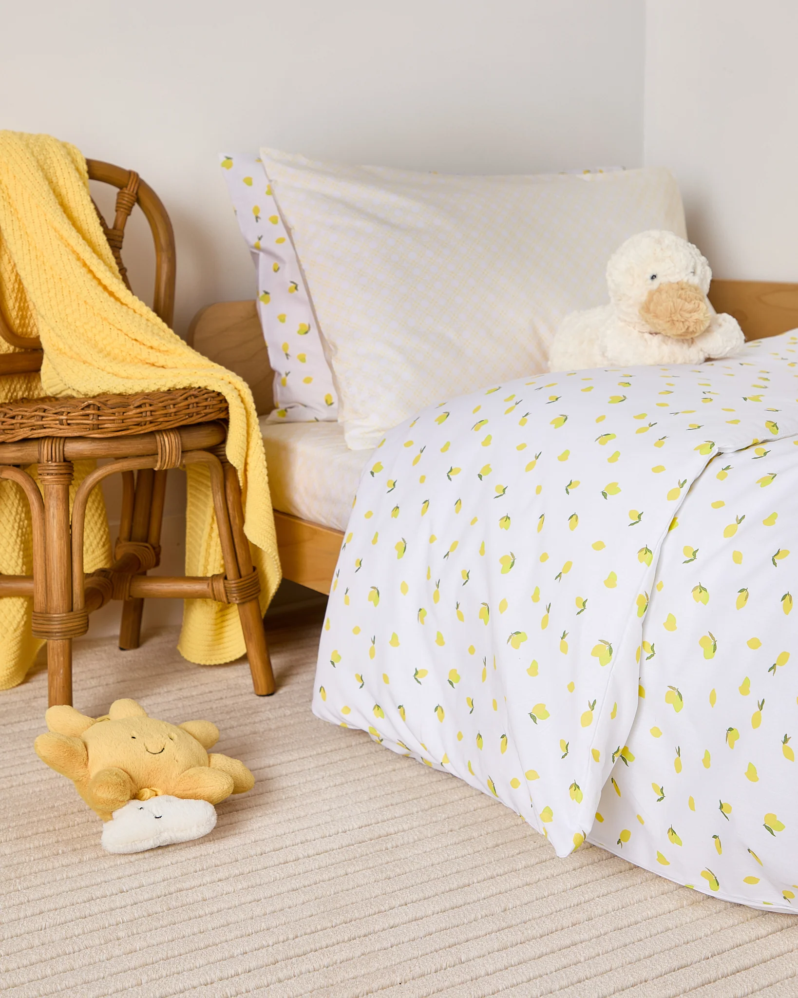 Foxford Lemon Trellis Toddler Pillowcase - Image 5