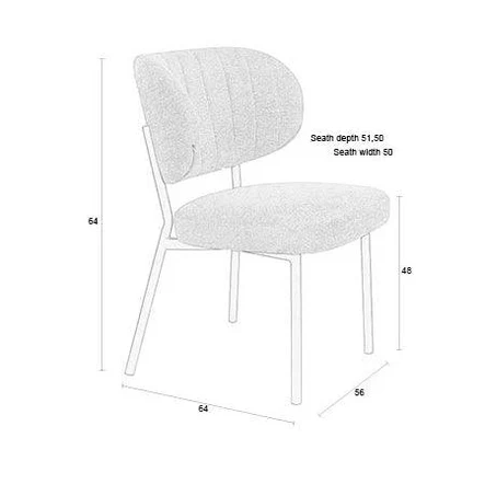 Foxford Leona Dining Chair - Olive - Image 14