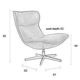 Foxford Lounge Chair in Brandy - Image 6