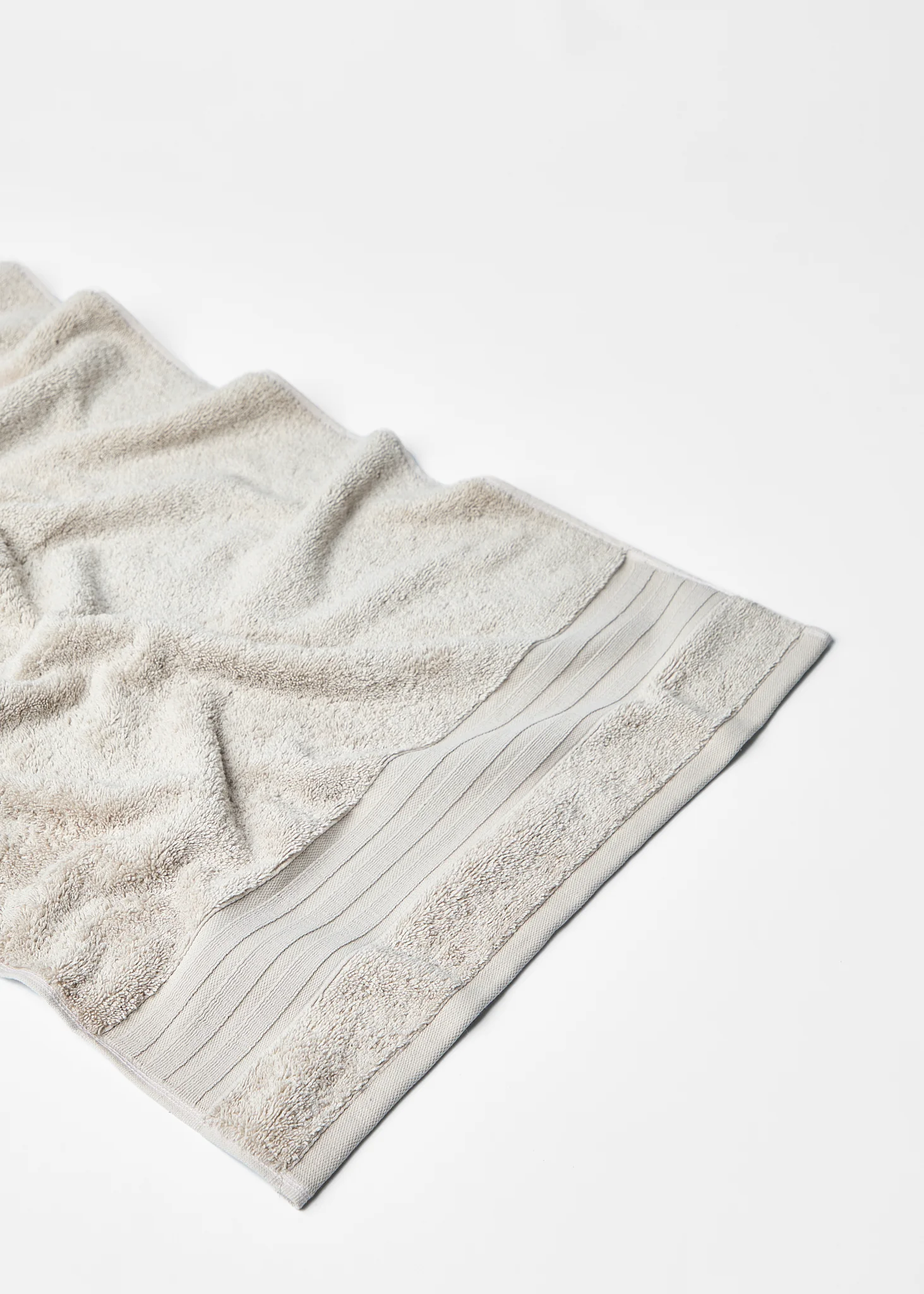 Foxford Luxury Cotton Hand Towel - Nacre
