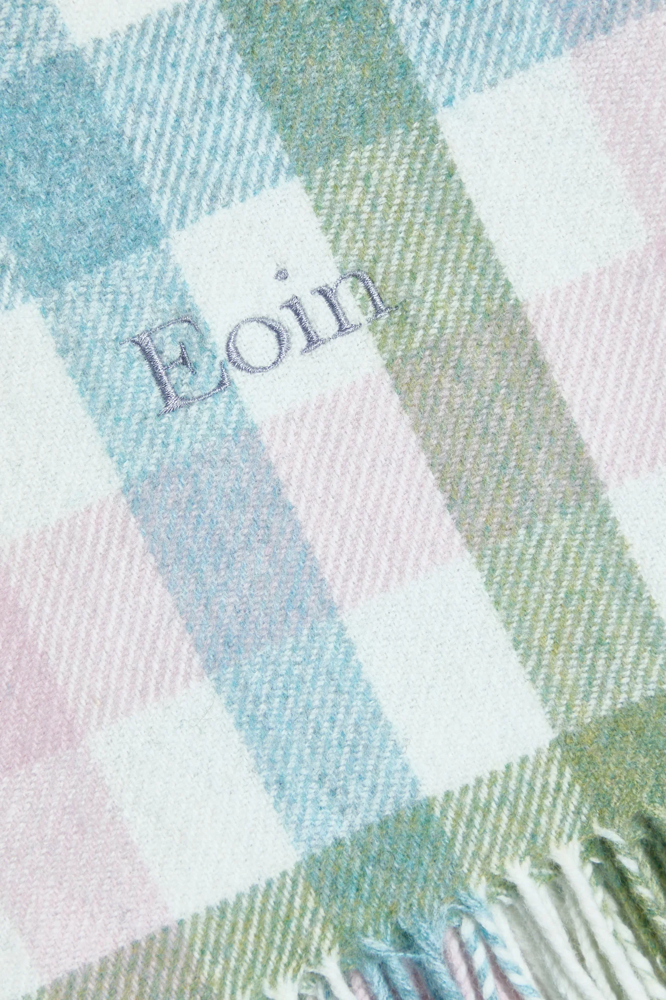 Foxford Pink Spot Lambswool Baby Blanket - Image 5