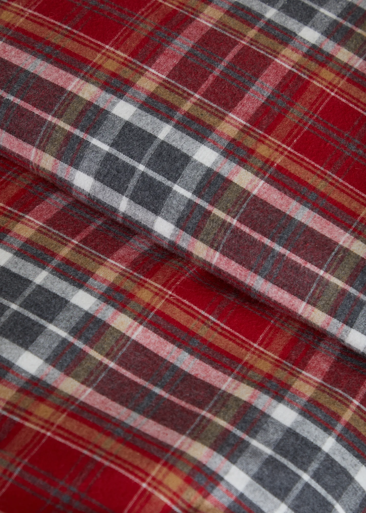 Foxford Red Tartan Flannel Duvet Set - Image 4