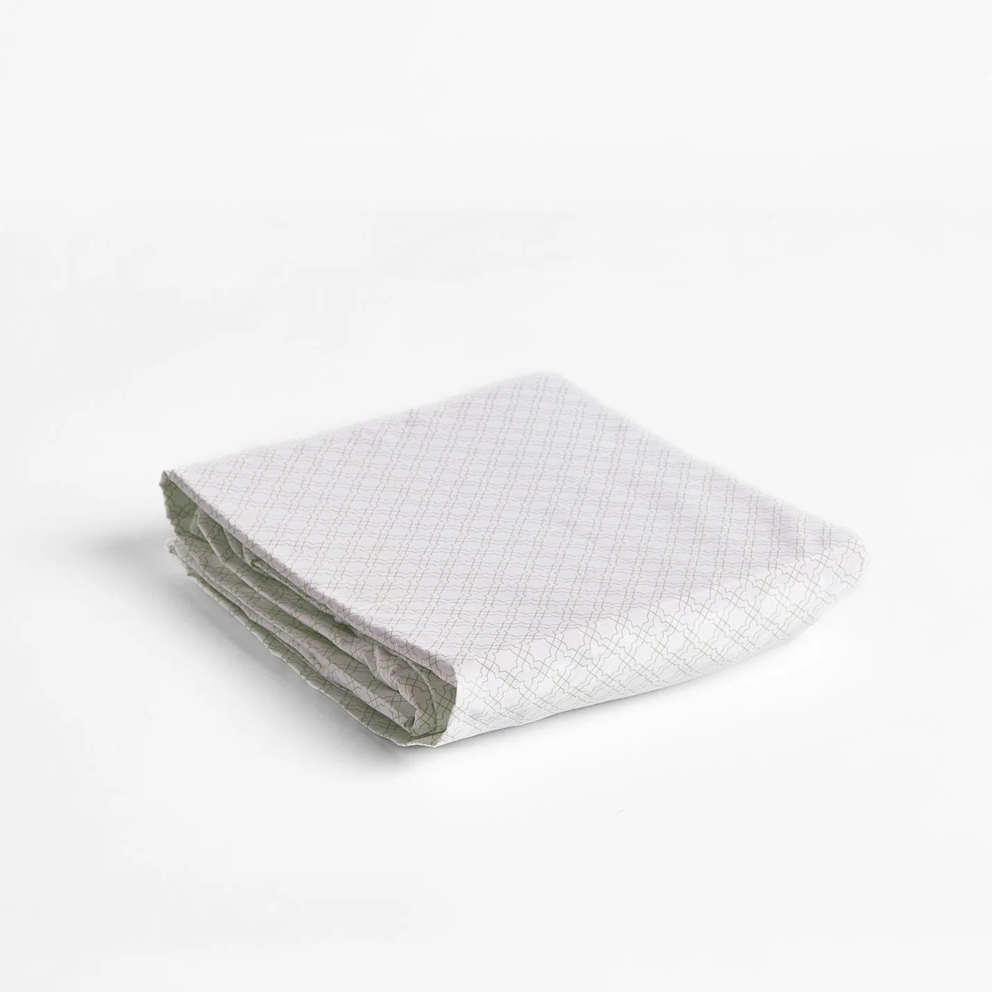 Foxford Sage Trellis Fitted Sheet - Image 3