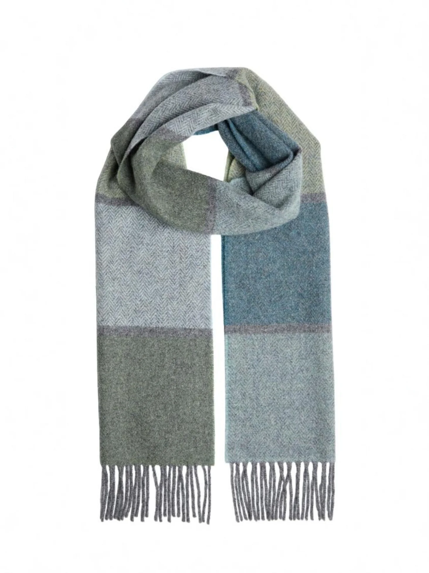 Foxford Winter Stripe Lambswool Scarf