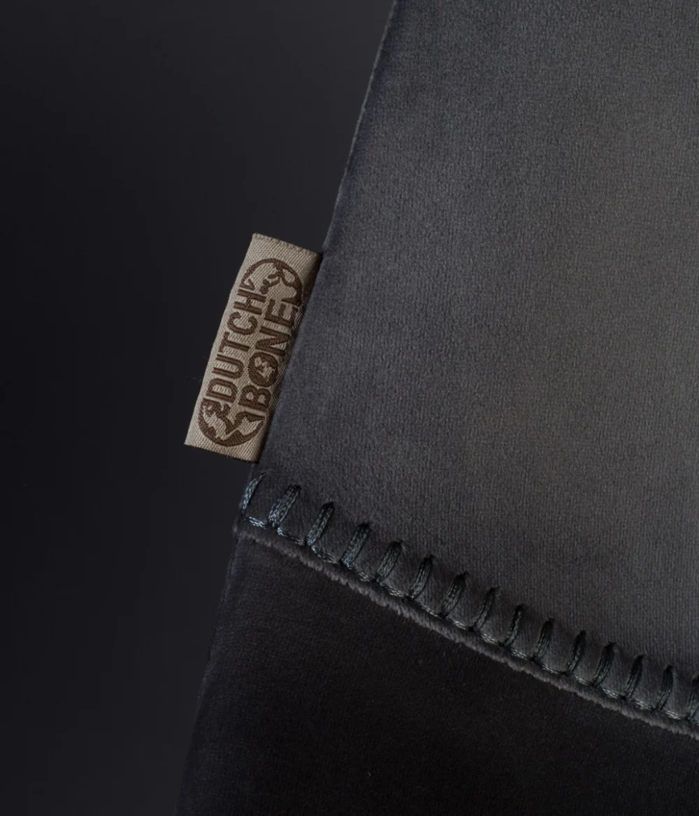 Franky Velvet Counter Stool - Grey - Image 3