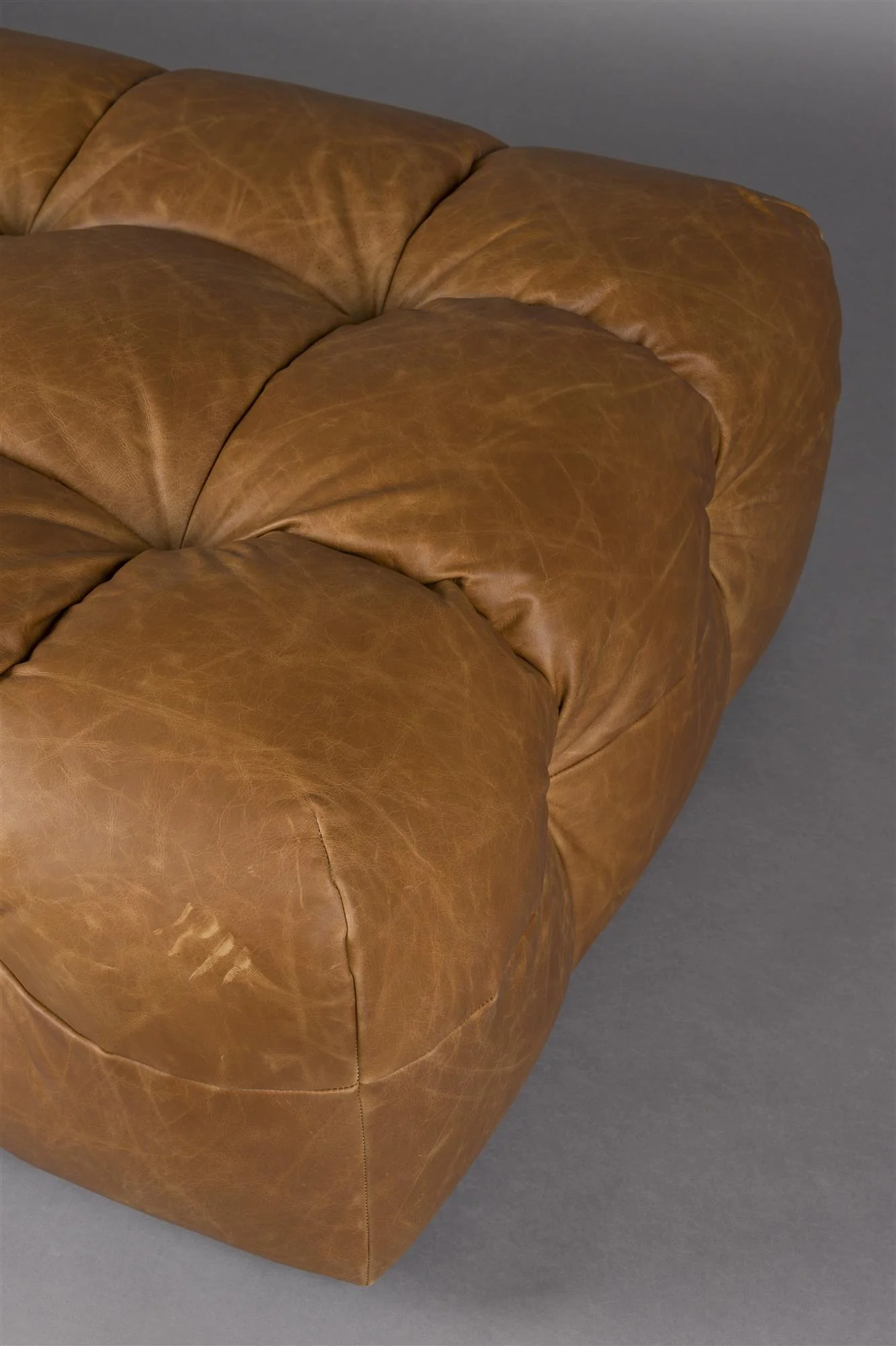 Hocker Hackman Leather Cognac - Image 3