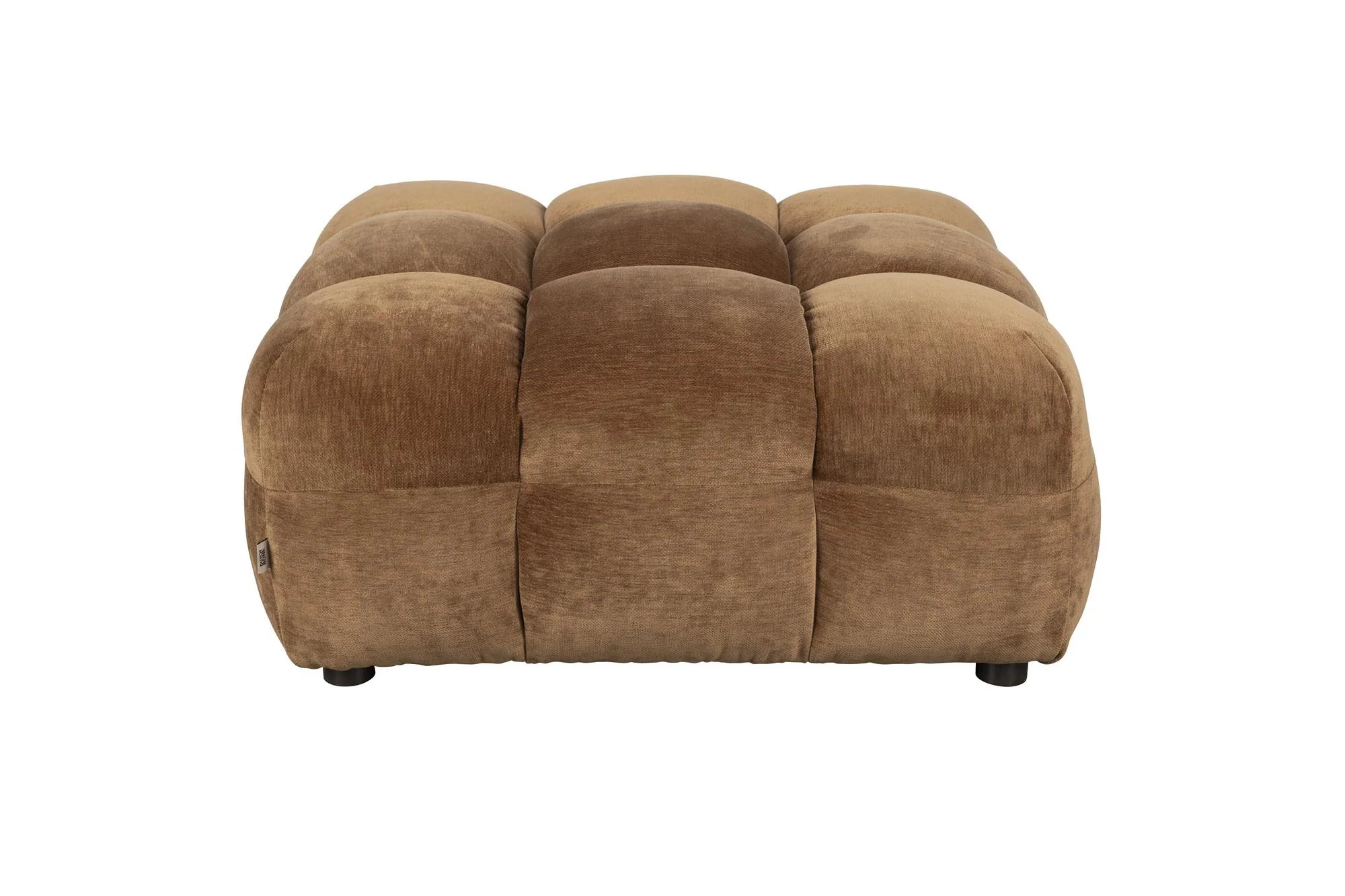 Hocker Hackman Velours Cognac - Image 2