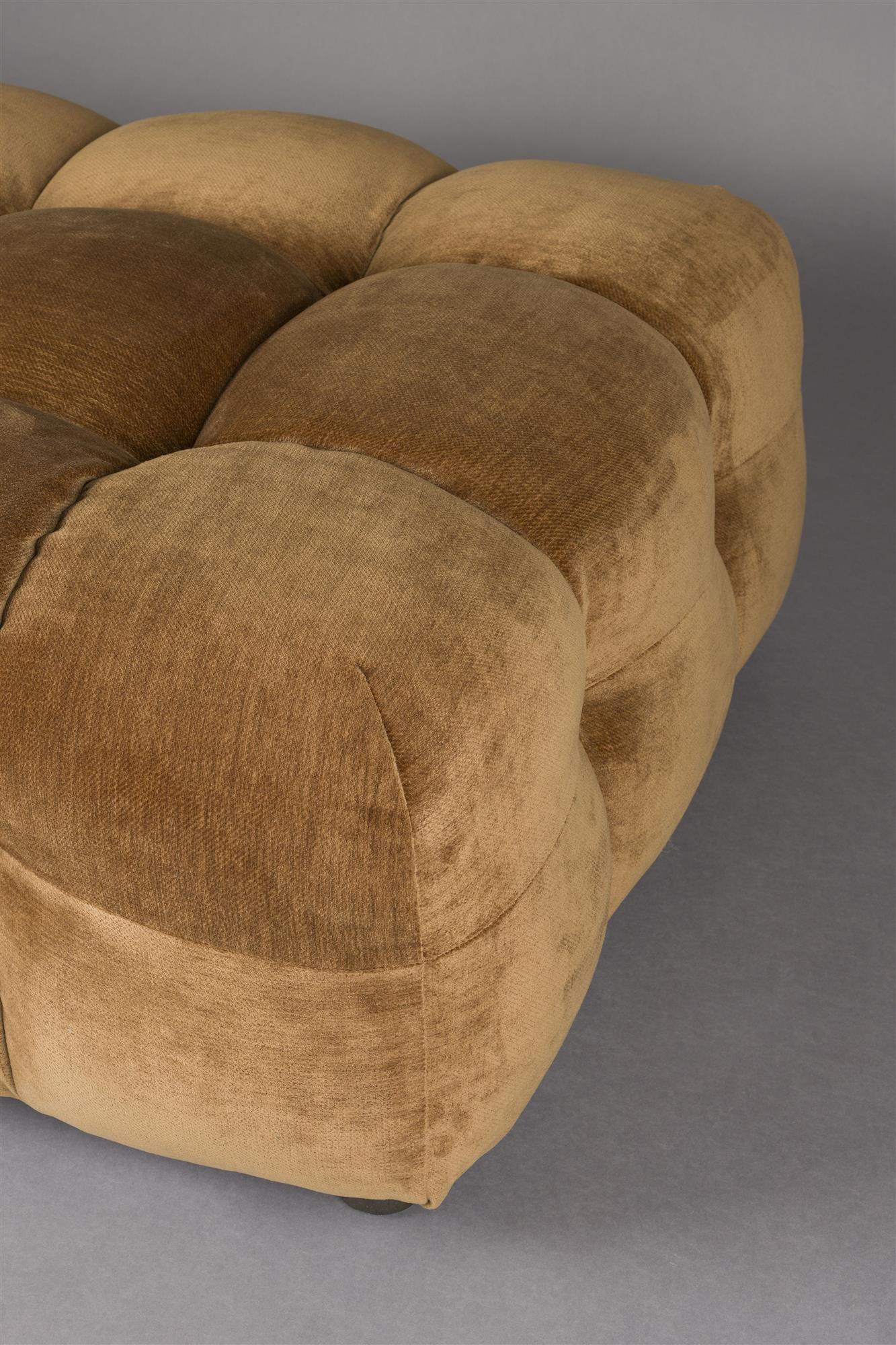 Hocker Hackman Velours Cognac - Image 4
