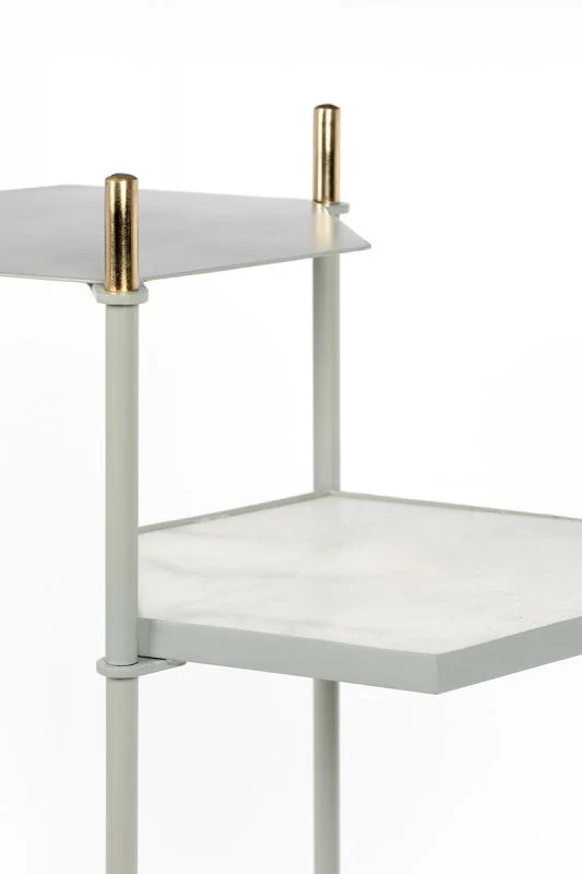 Honeycomb Side Table Grey - Image 3