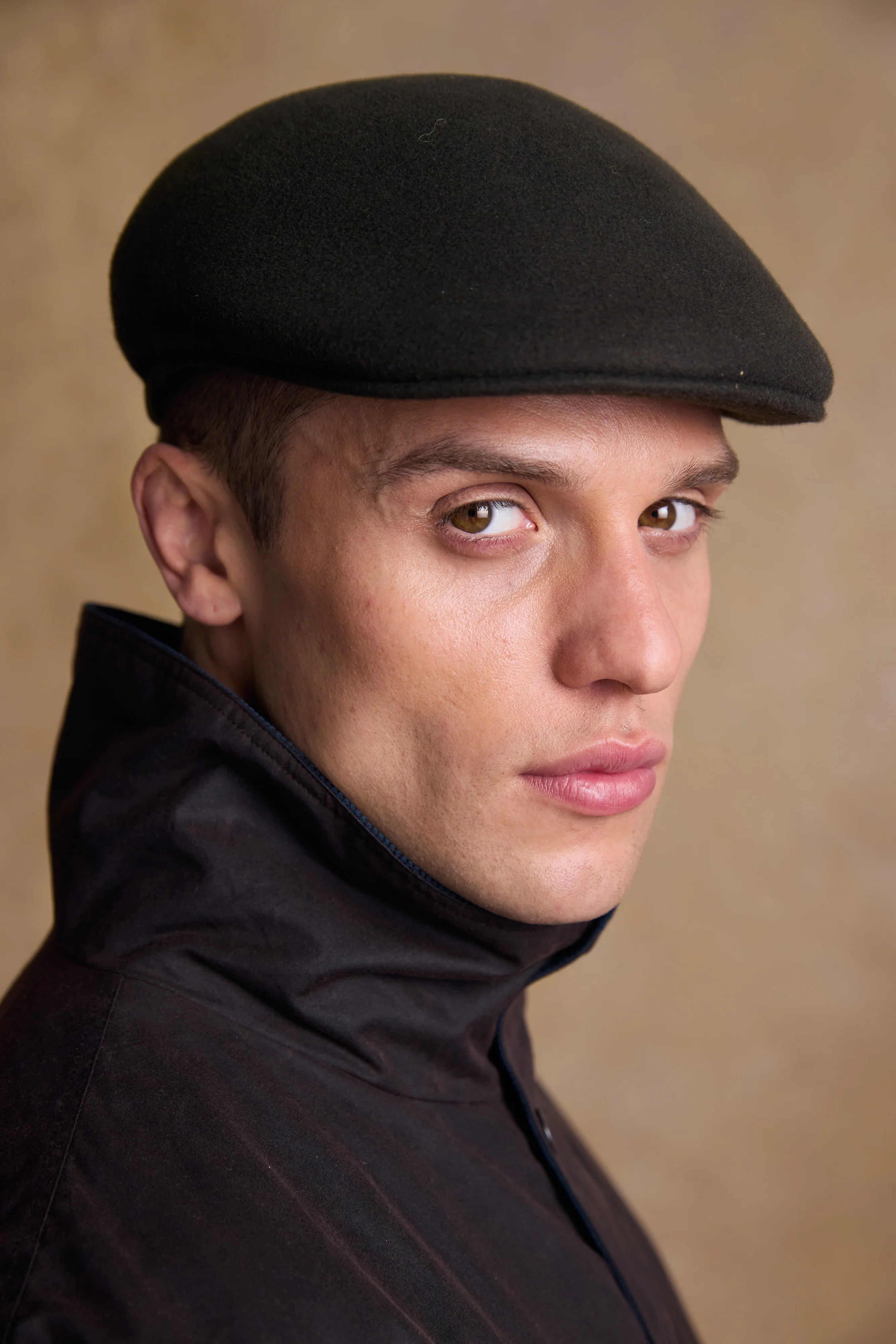 Jack Murphy Galway Felt Flat Cap Black - Image 6