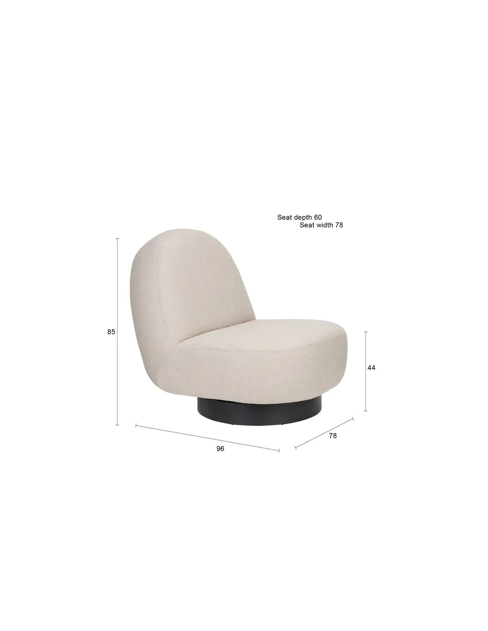 Lounge Chair Eden Cappuccino - Image 10
