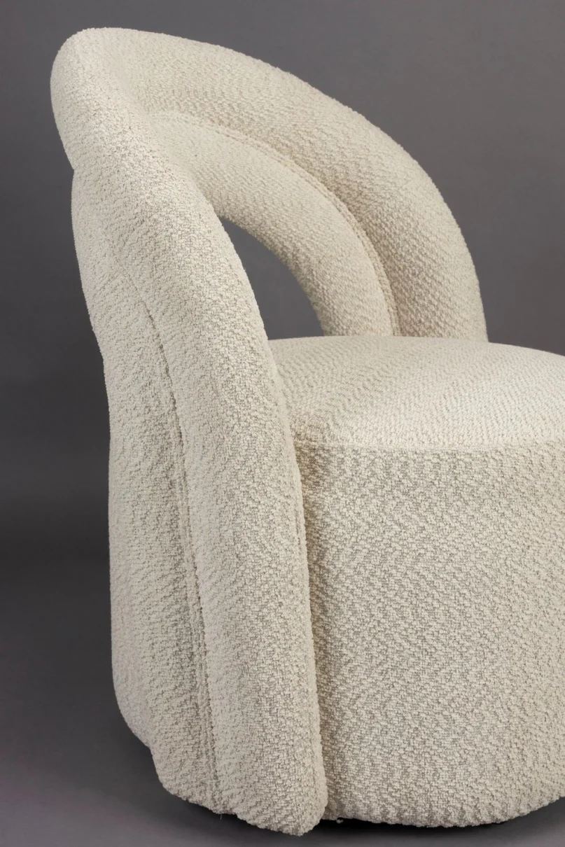 Lounge Chair Seina Swivel Beige - Image 11