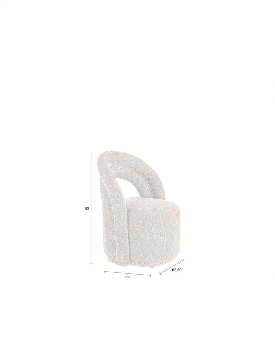 Lounge Chair Seina Swivel Beige - Image 14