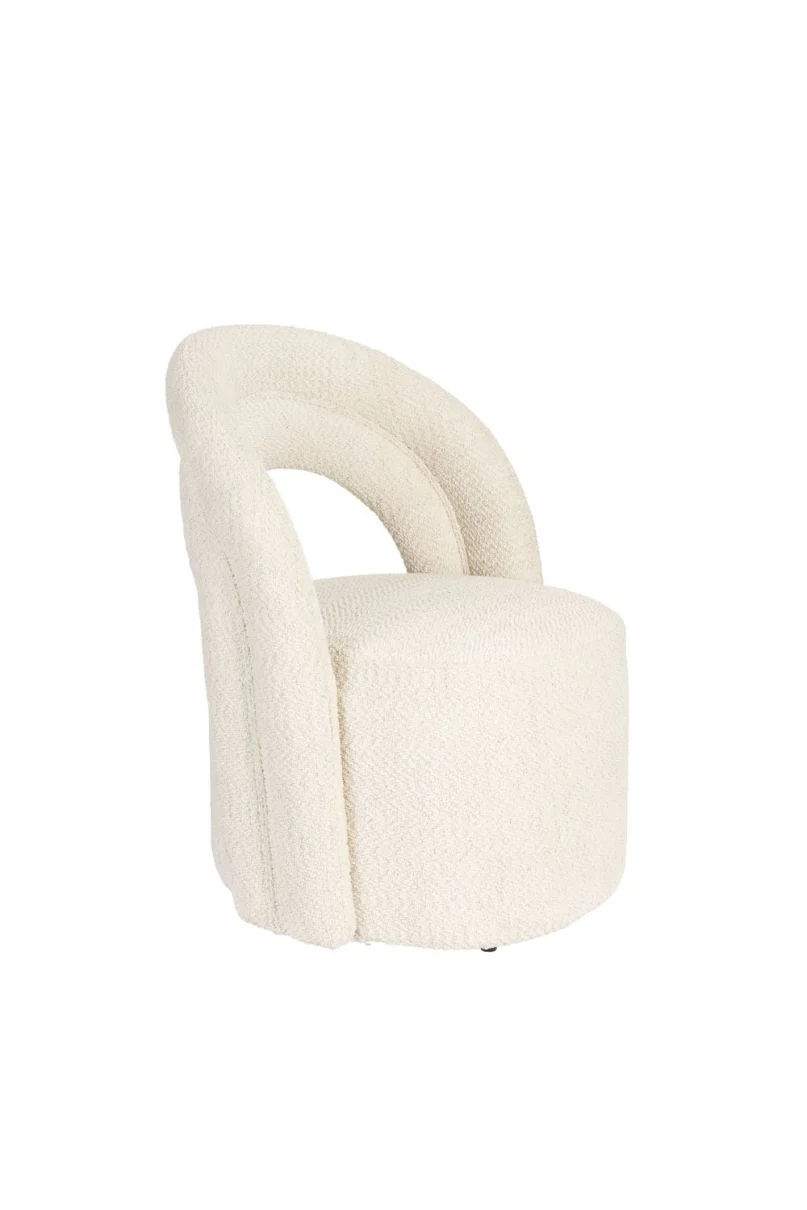 Lounge Chair Seina Swivel Beige - Image 2