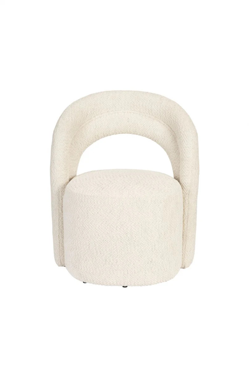Lounge Chair Seina Swivel Beige - Image 3