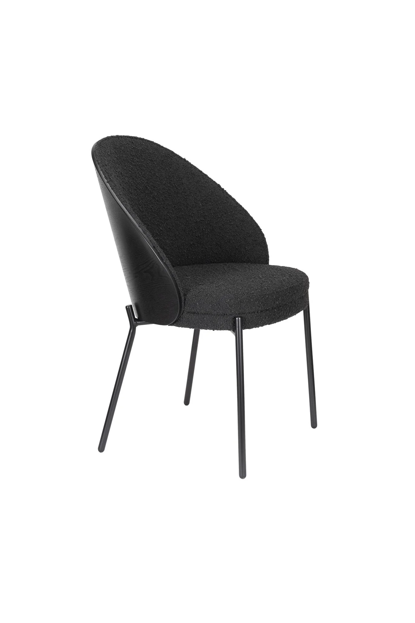 Rodin Chair Bouclé Black - Image 4