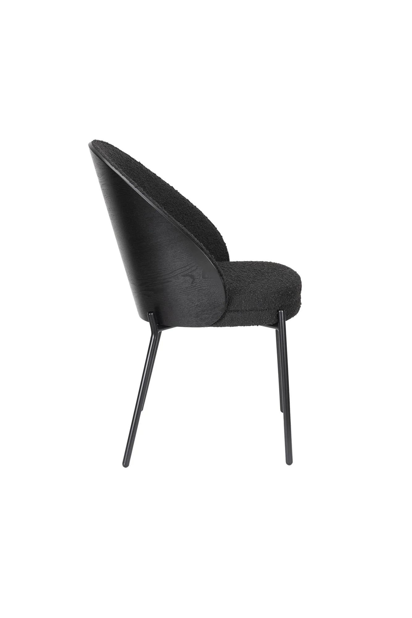 Rodin Chair Bouclé Black - Image 6