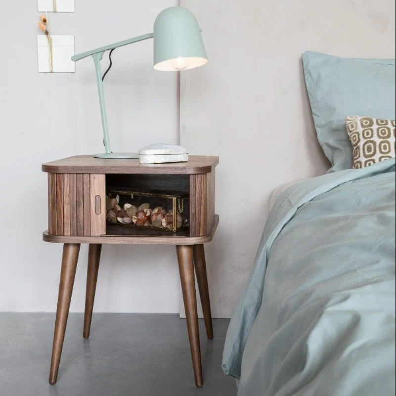 Walnut Barbier Side Table
