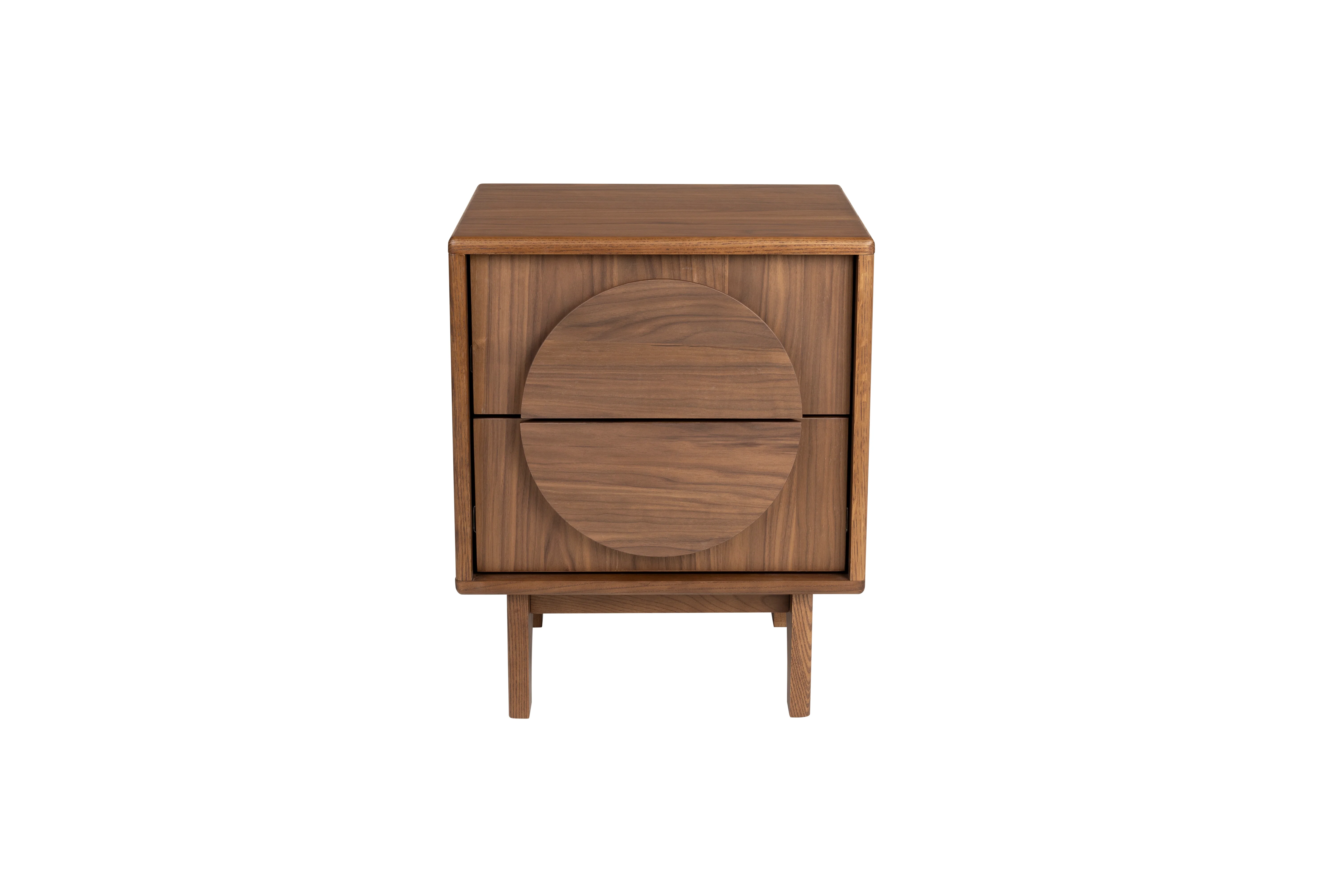 Side Table / Bedstand Groove Walnut - Image 2