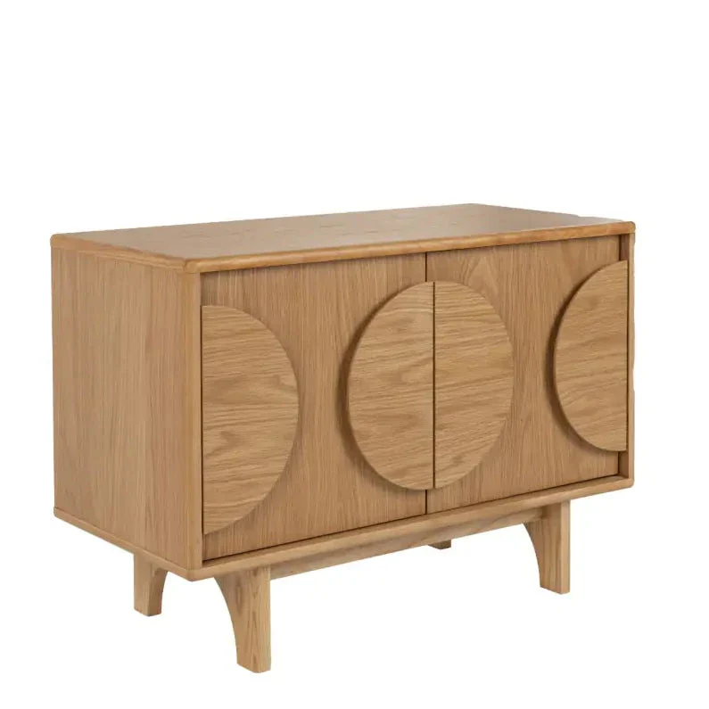 Sideboard Groove 2 Doors Natural Oak - Image 3
