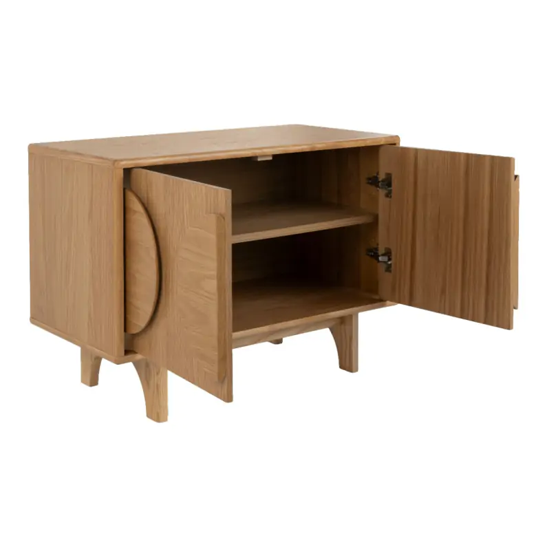 Sideboard Groove 2 Doors Natural Oak - Image 4