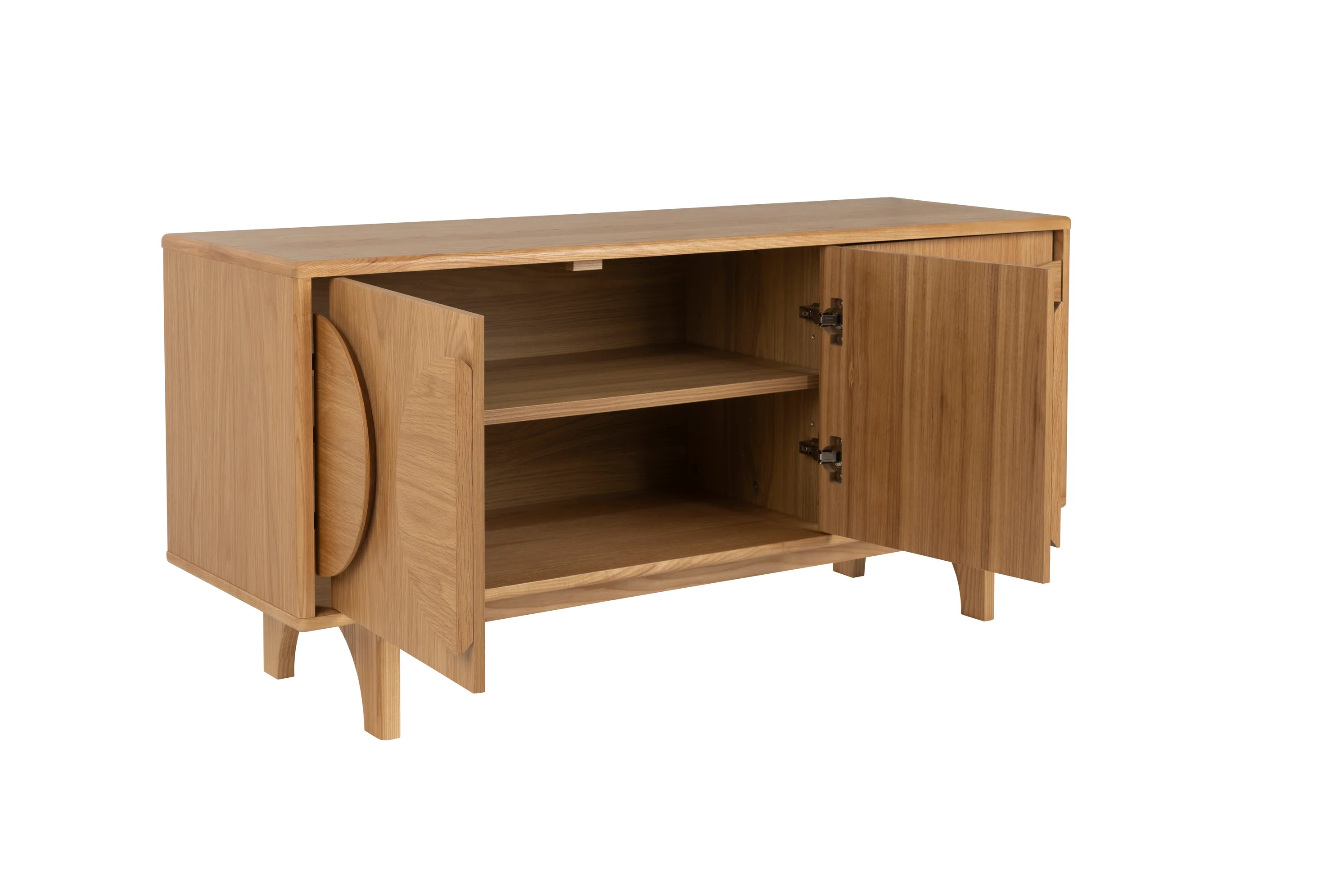 Sideboard Groove 3 Doors Natural Oak - Image 4
