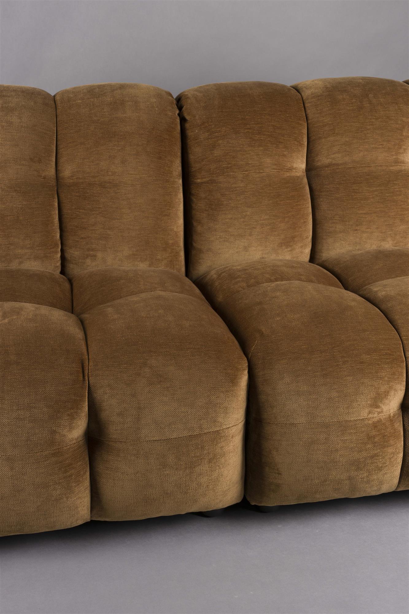 Sofa Hackman 3-Seater Leather Cognac - Image 4