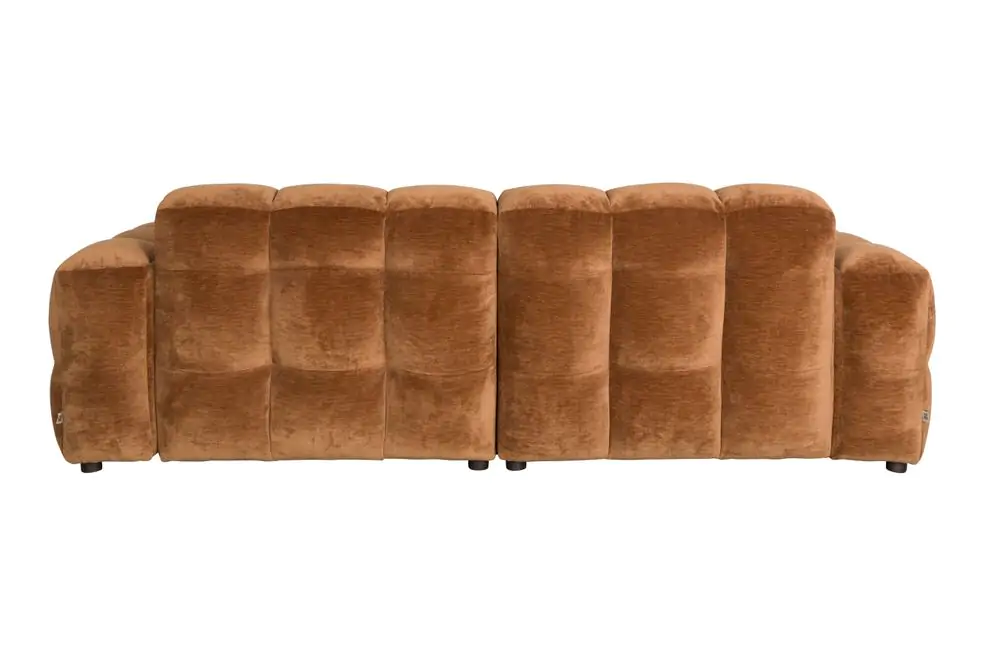 Sofa Hackman 3-Seater Velours Cognac - Image 3
