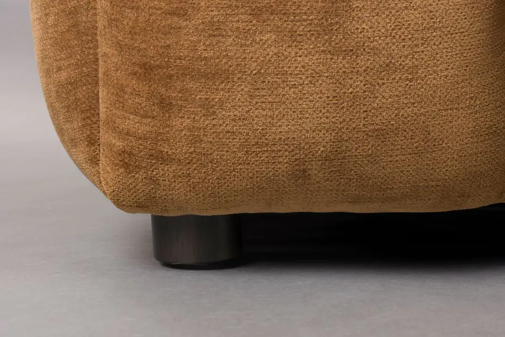 Sofa Hackman 3-Seater Velours Cognac - Image 8