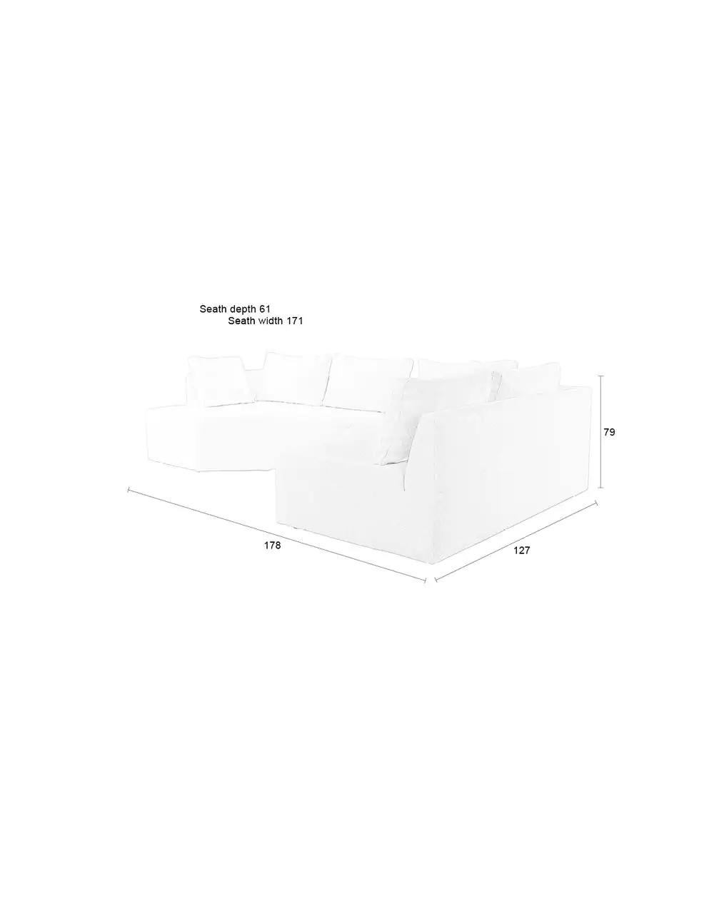 Sofa Prosper Right Cappuccino - Image 9